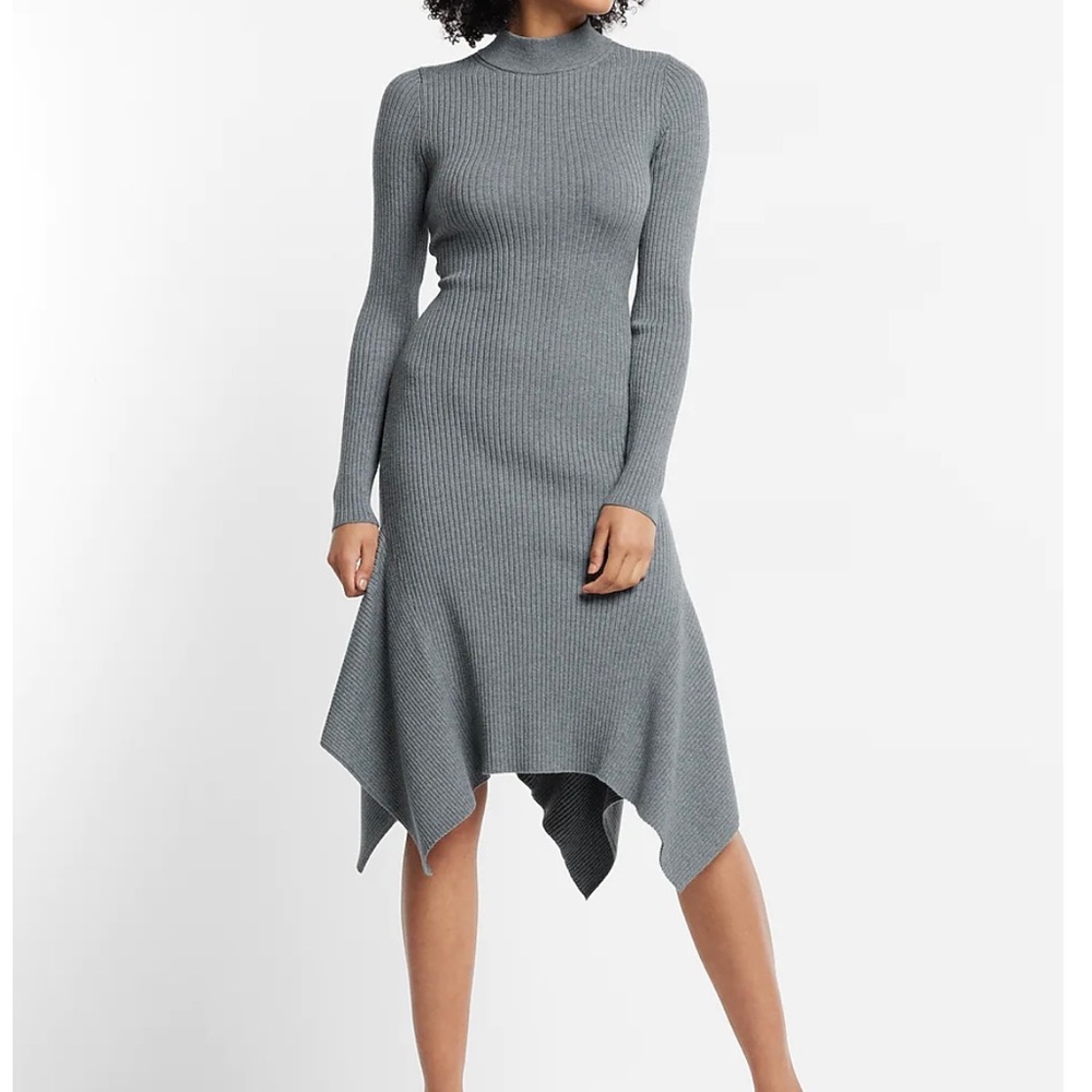 Gray sweater dress from Express